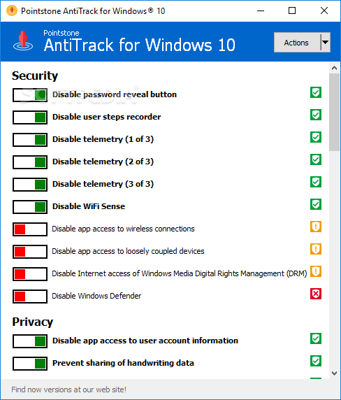 Top 28 Tweak Apps Like AntiTrack for Windows 10 - Best Alternatives