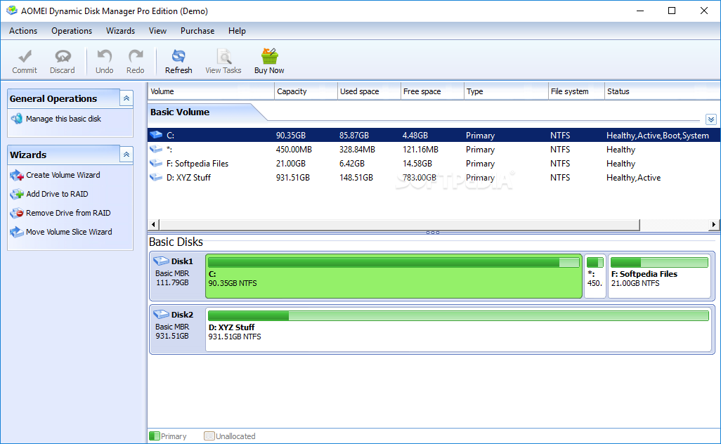 Aomei Dynamic Disk Manager Pro Edition
