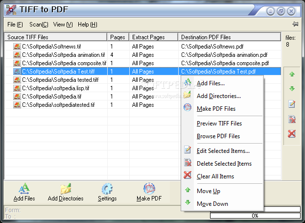 Ap TIFF To PDF Convert