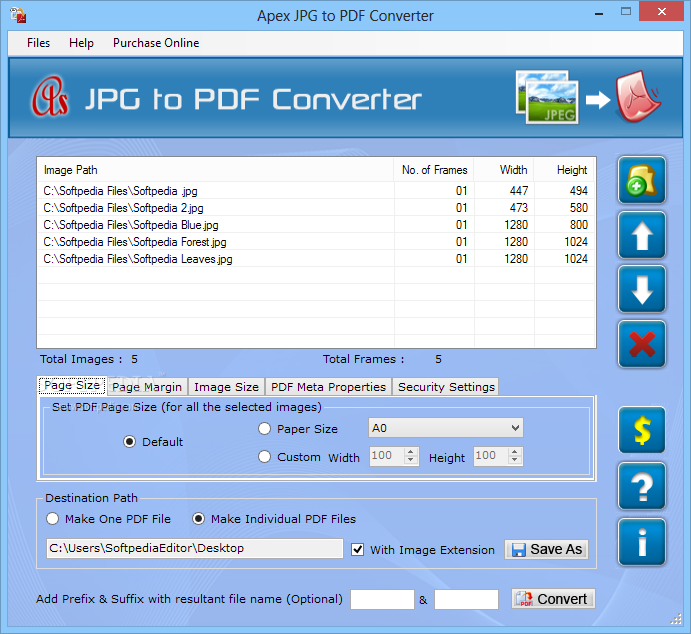 Apex JPG to PDF Converter
