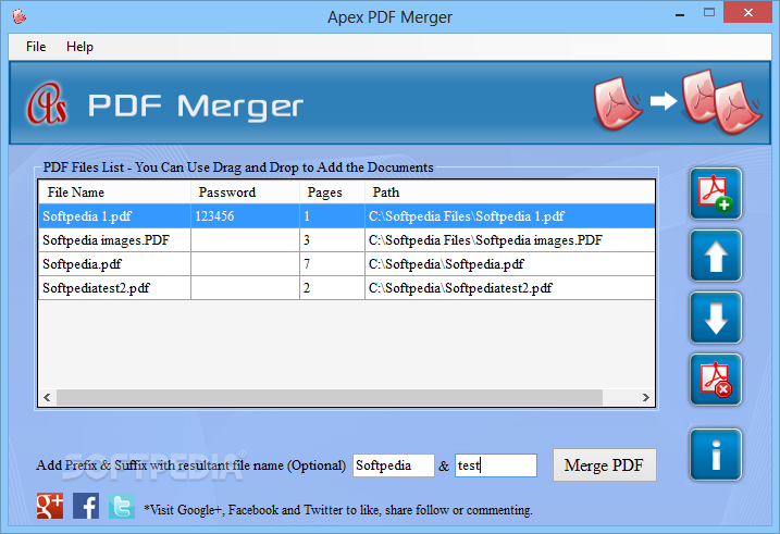 Apex PDF Merger