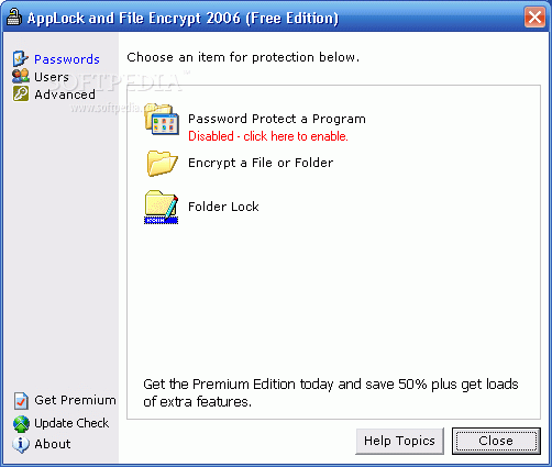 Application Lock and File Encrypt 2006