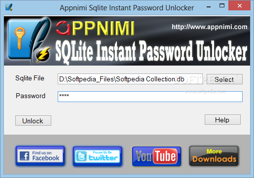 Appnimi Sqlite Instant Password Unlocker