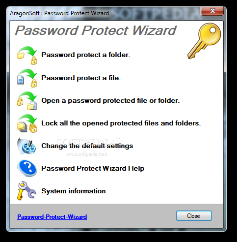 Password Protect Wizard