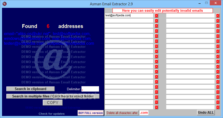 Asman Email Extractor