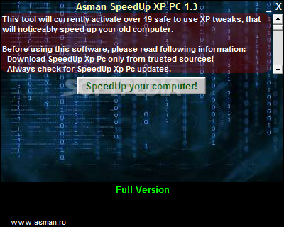 Asman SpeedUp XP PC