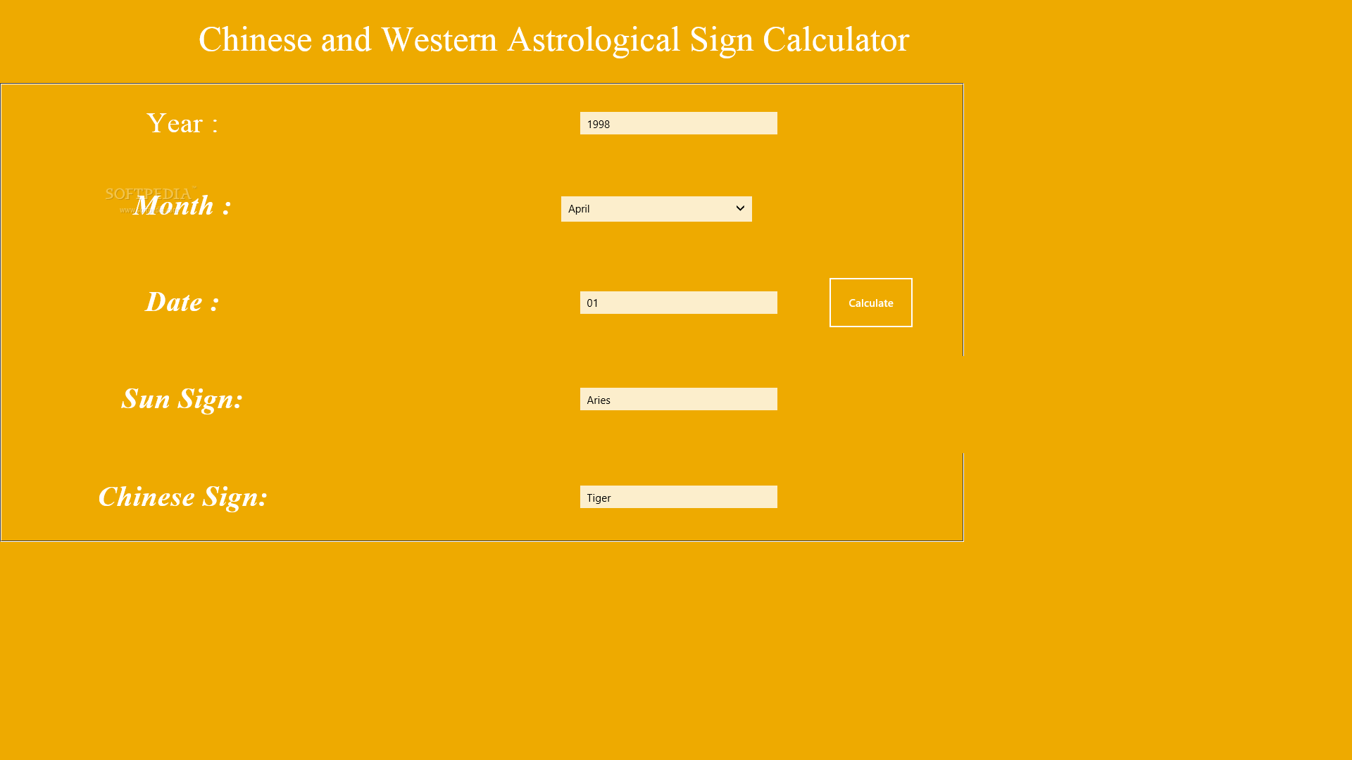 Astrological Sign Calculator