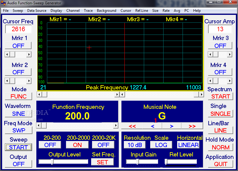 Audio Function - Sweep Generator