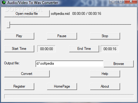 Audio/Video To Wav Converter