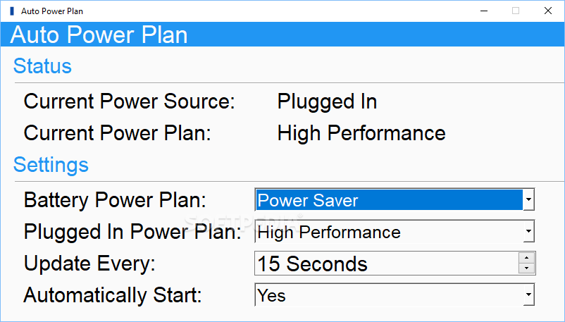 Auto Power Plan