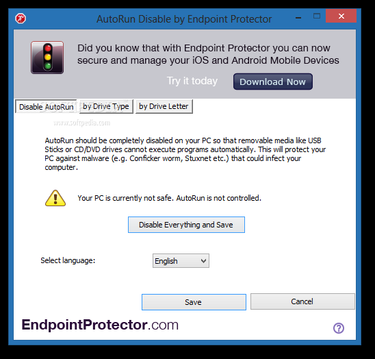 AutoRun Disable by Endpoint Protector