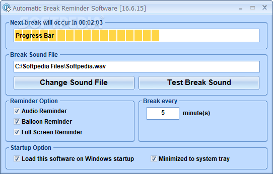 Automatic Break Reminder Software