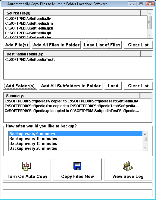 Automatically Copy Files to Multiple Folder Locations Software