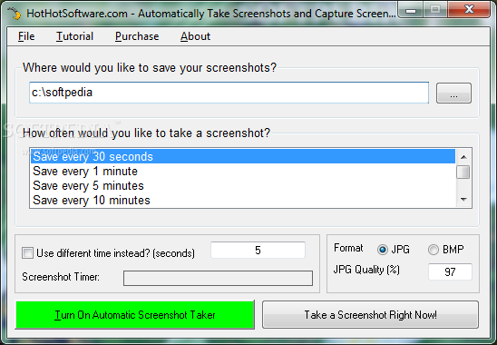 Automatically Take Screenshots and Capture Screenshots for Windows PC