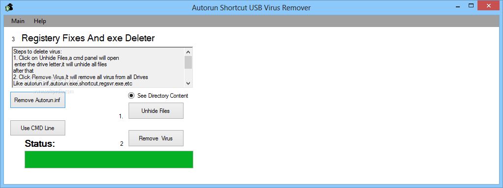 Autorun Shortcut USB Virus Remover
