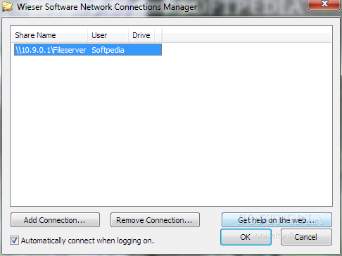 Autoshares Network Connection Manager