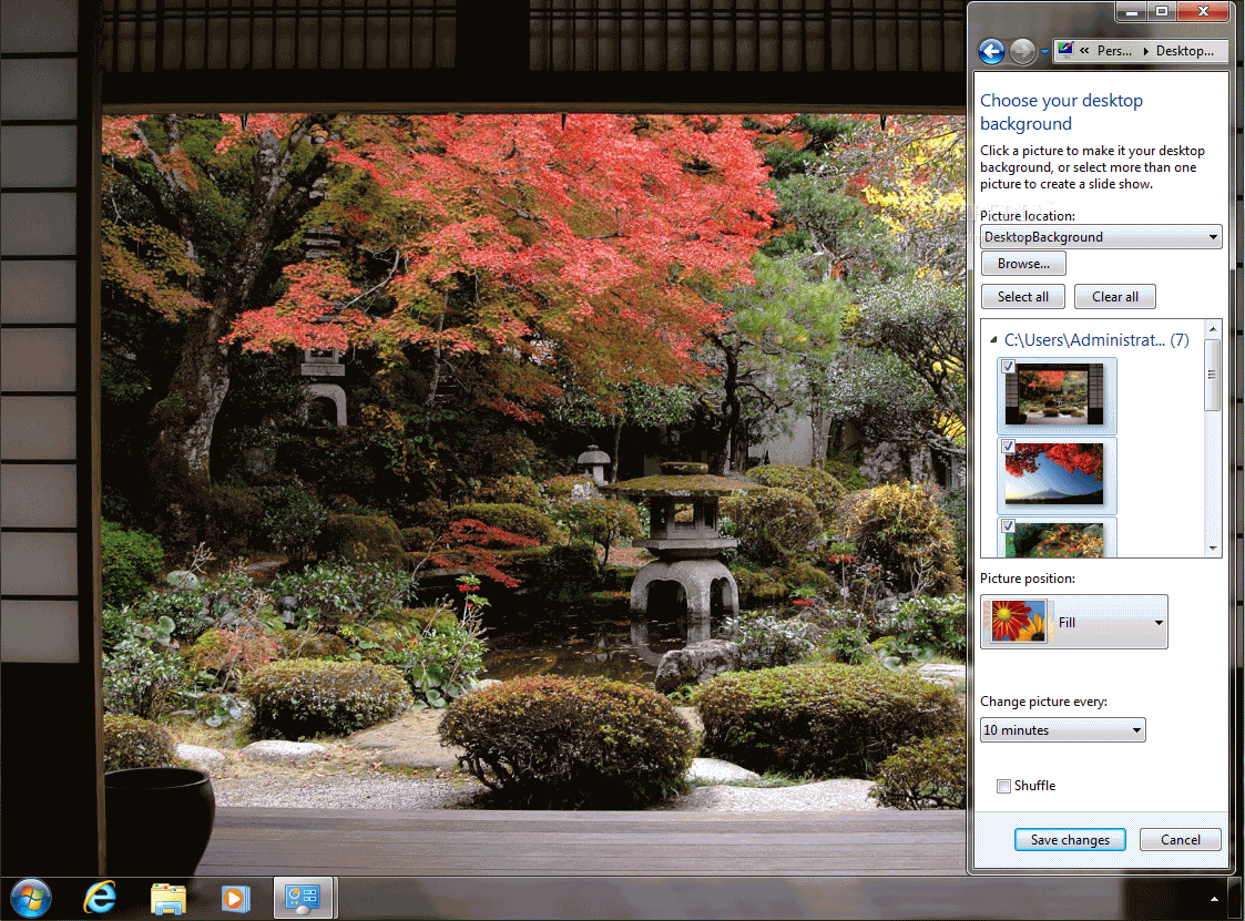 Autumn Color in Japan Theme