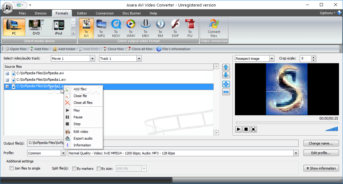 Axara AVI Video Converter