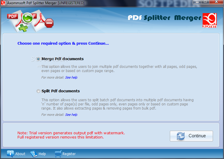 Axommsoft Pdf Splitter Merger