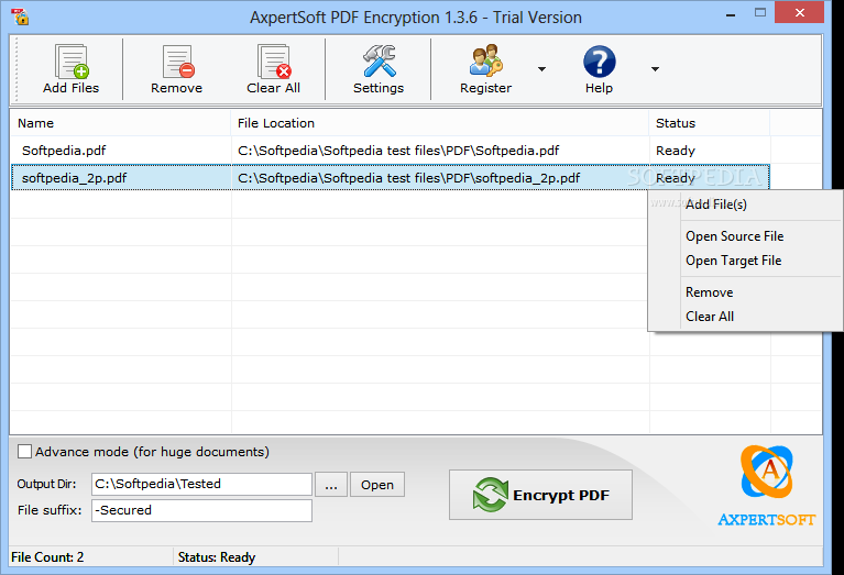 AxpertSoft PDF Encryption
