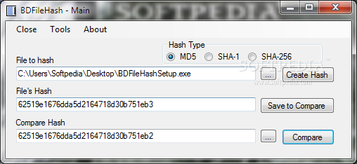 BD File Hash