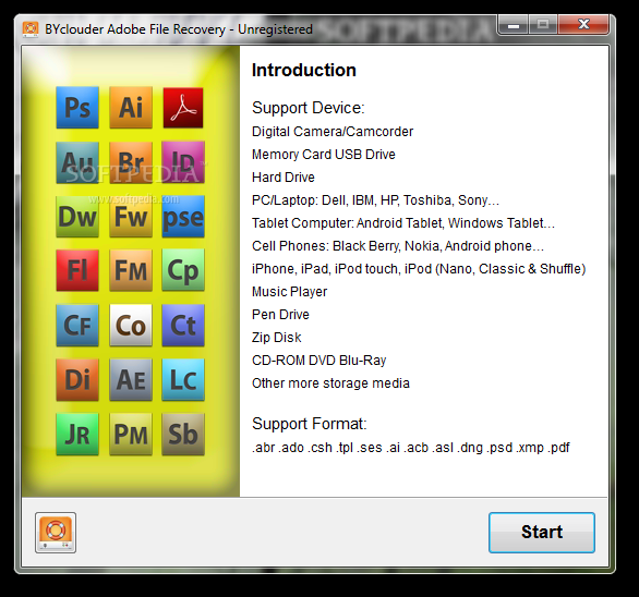 BYclouder Adobe File Recovery