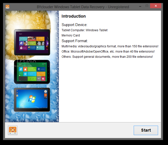 BYclouder Windows Tablet Data Recovery
