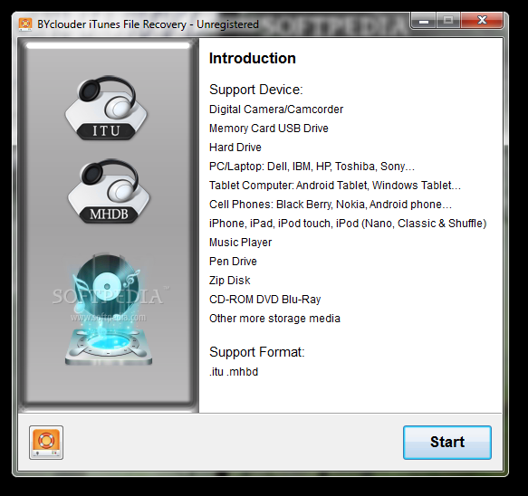 BYclouder iTunes File Recovery