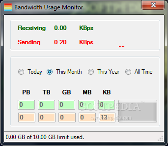 Bandwidth Usage Monitor