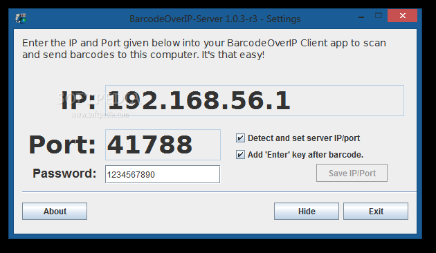 BarcodeOverIP-Server
