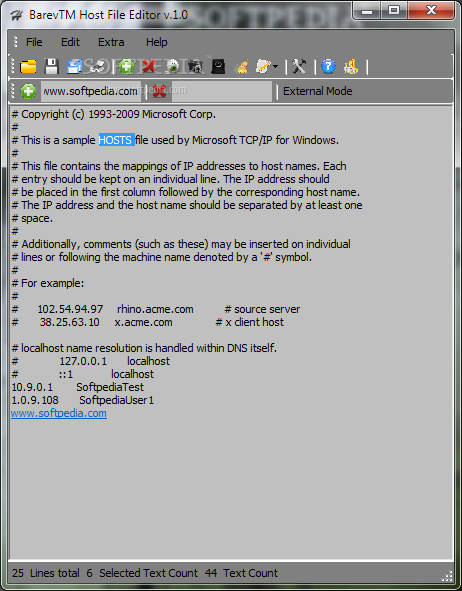 BarevTM Host File Editor