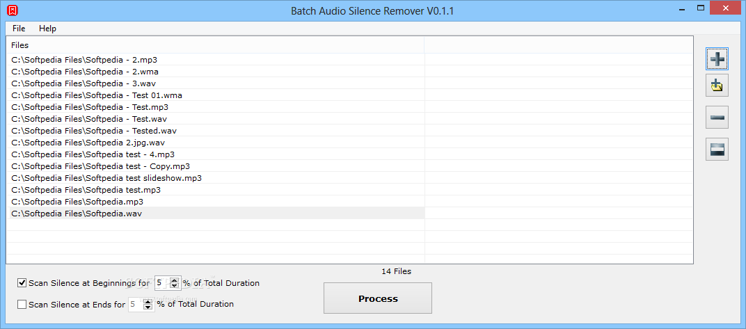 Batch Audio Silence Remover