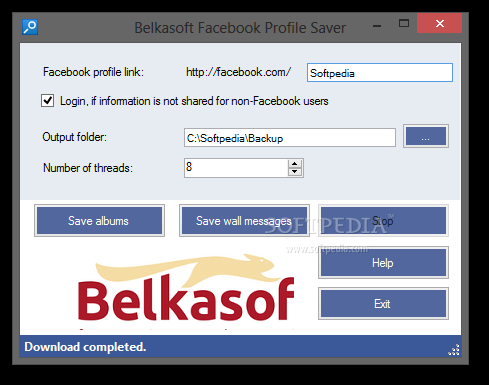 Belkasoft Facebook Profile Saver