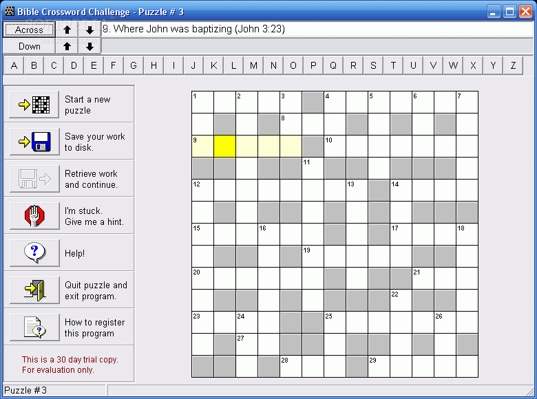 Bible Crossword Challenge
