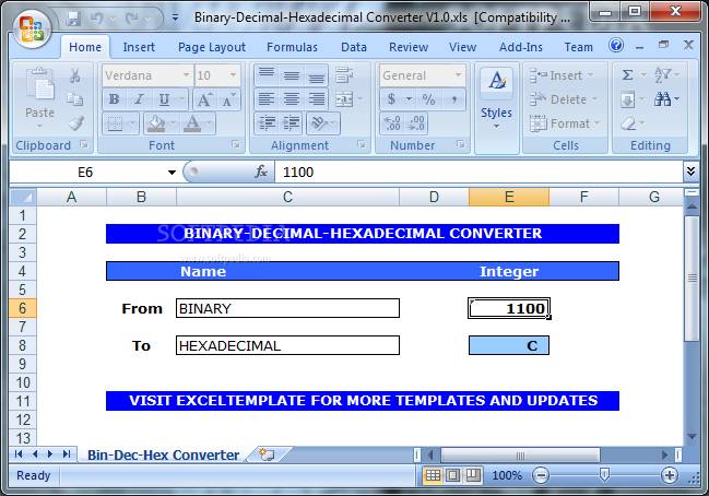 Binary-Decimal-Hexadecimal Converter