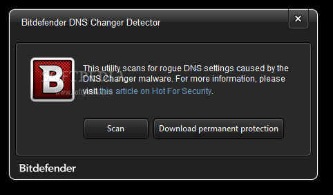 Bitdefender DNS Changer Detector