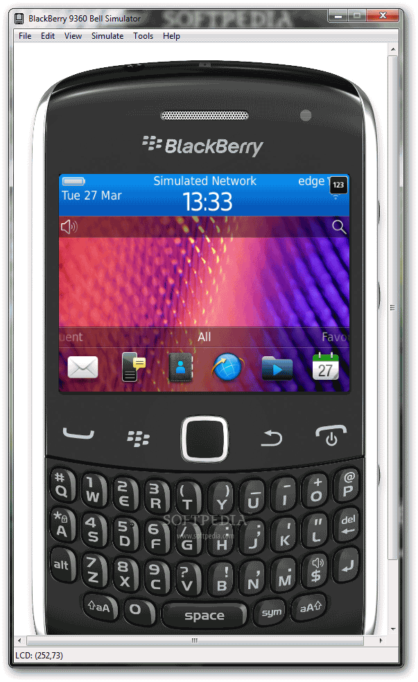 BlackBerry 9360 Bell Simulator