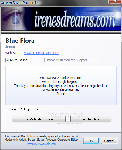 Blue Flora Screensaver