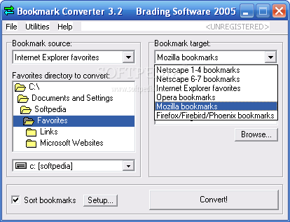 Bookmark Converter