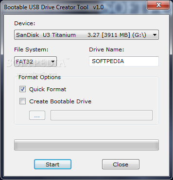 Bootable USB Drive Creator Tool