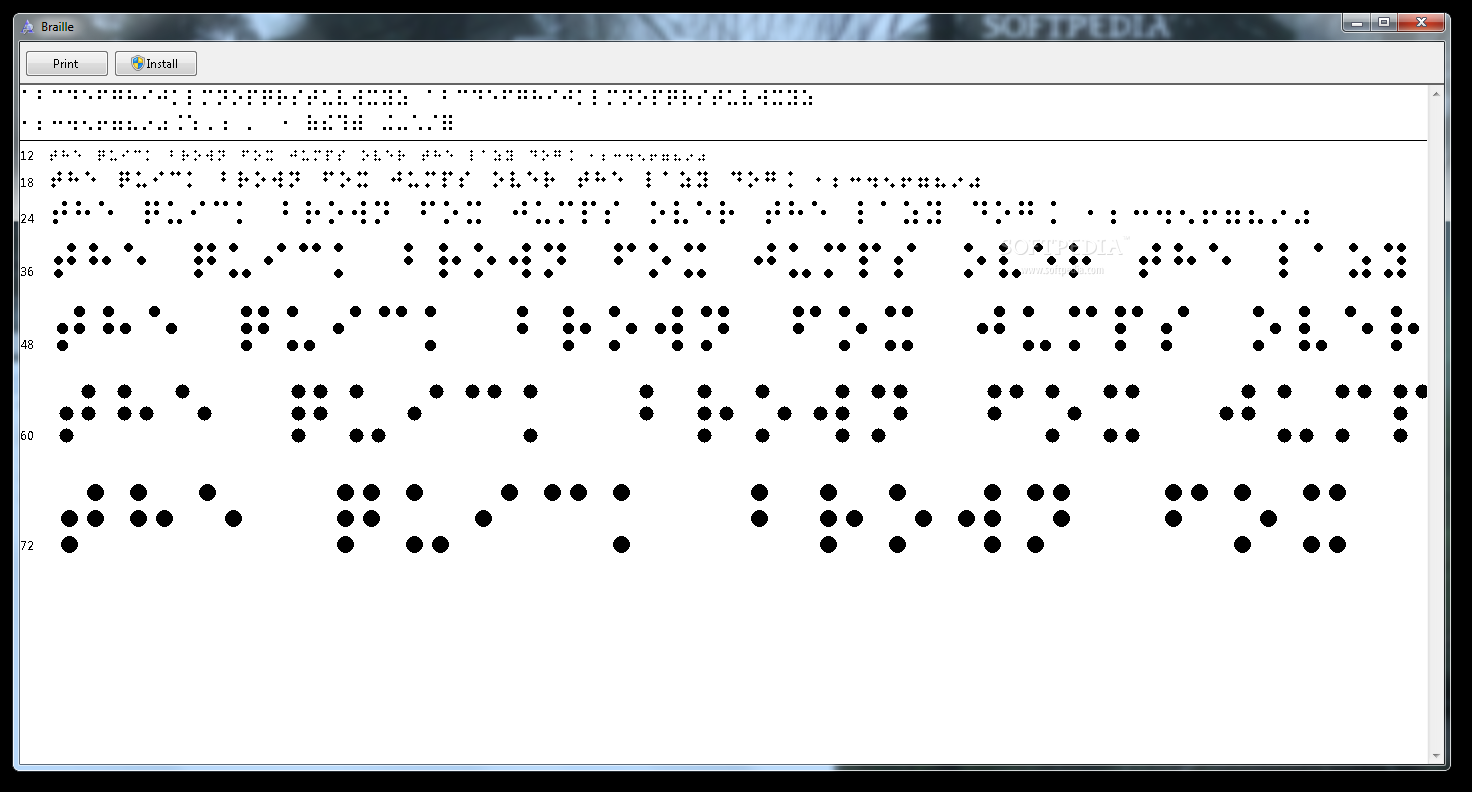 Braille TrueType Fonts
