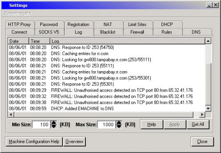 BrowseGate 3 NAT/Proxy Server + Firewall