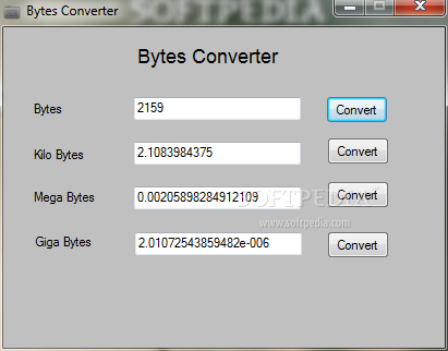 Bytes Converter