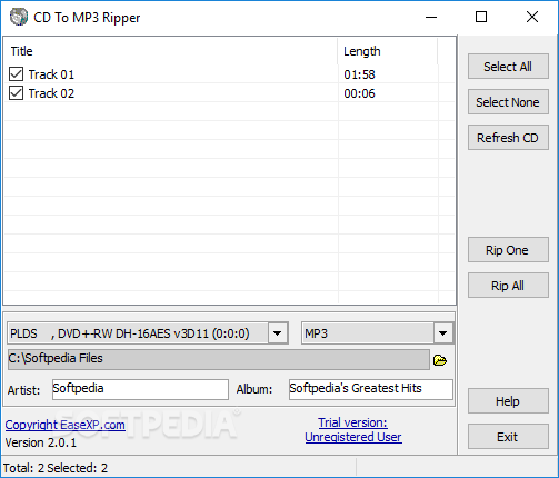 CD To MP3 Ripper
