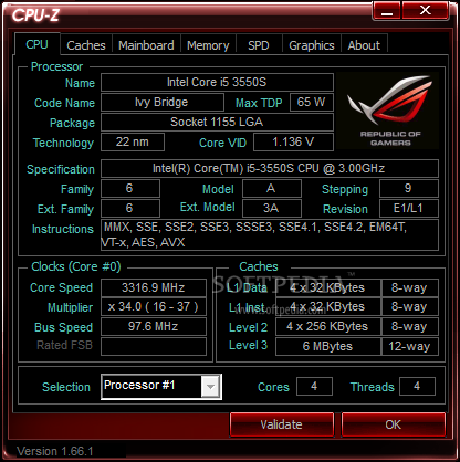 CPU-Z ROG