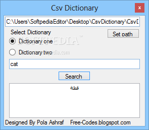 CSV Dictionary