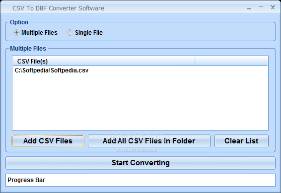 CSV To DBF Converter Software