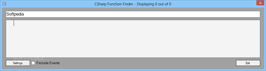 CSharp Function Finder