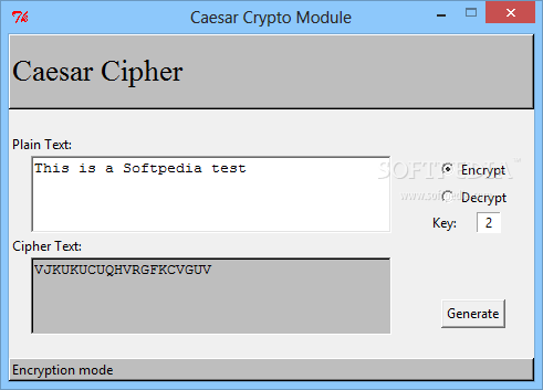 Caesar Crypto Module