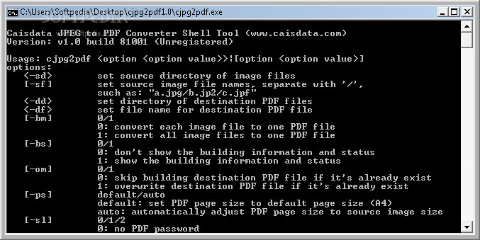 Caisdata JPEG to PDF Converter Shell Tool